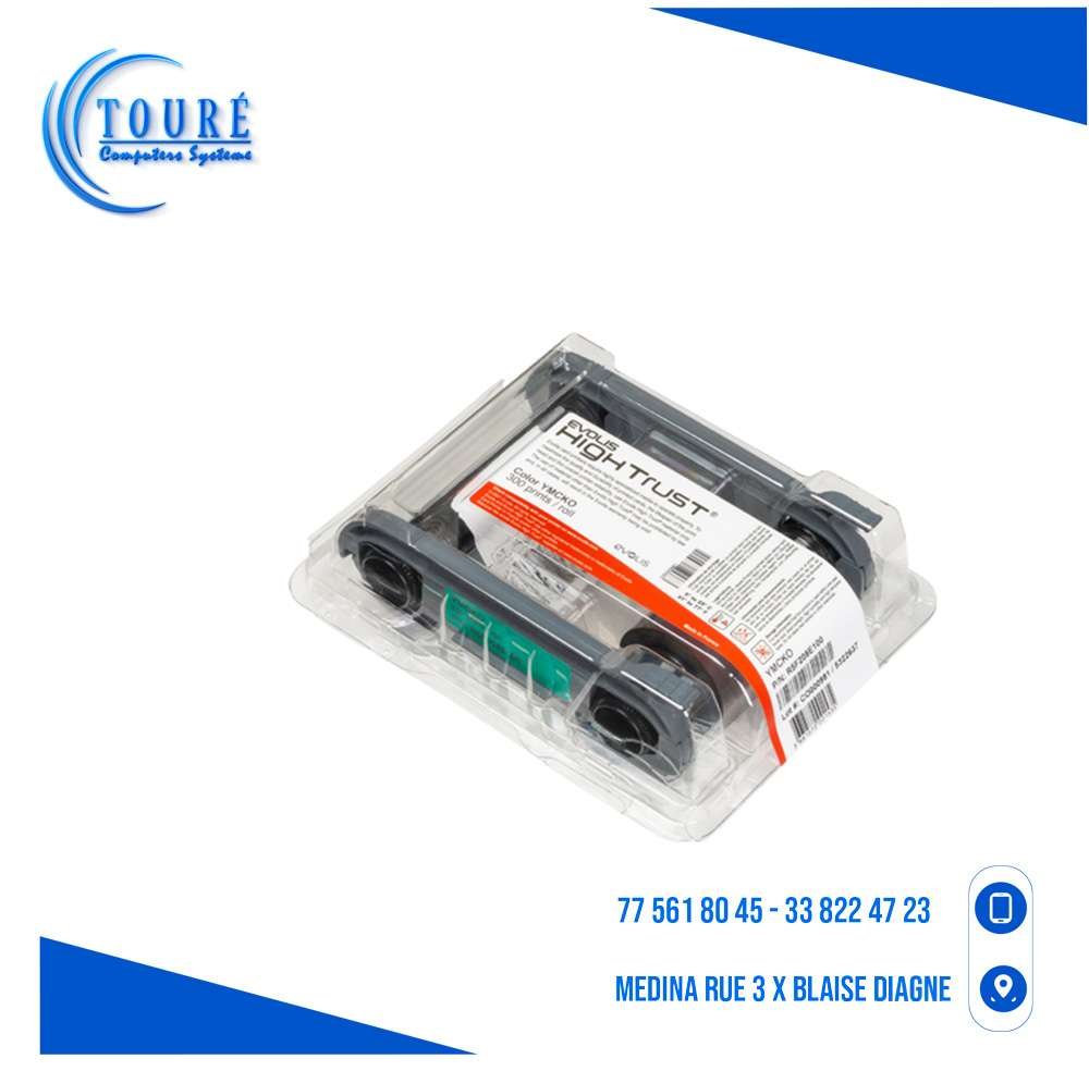 0604202669d416a8de298.jpeg Consommables Evolis, Ruban couleur YMCKO, Compatible Primacy, 300 impressions – Image 1