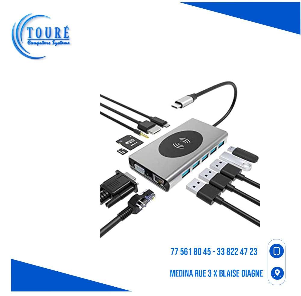 0604202669d416f9ada3f.jpeg Haysenser Hub USB Type-C 13 ports – Image 1