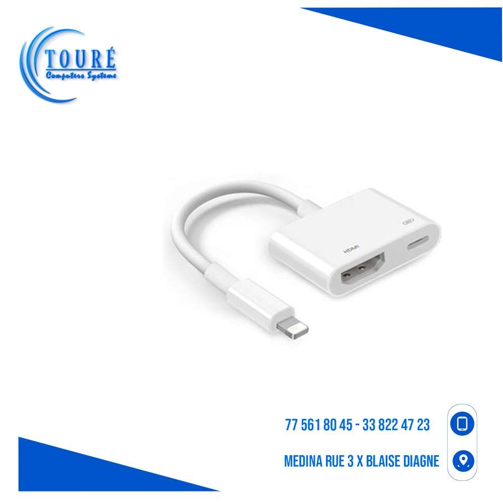 0604202669d41e1bbe241.jpeg Lightning Vers HDMI TV Convertisseur Adaptateur AV – Image 1