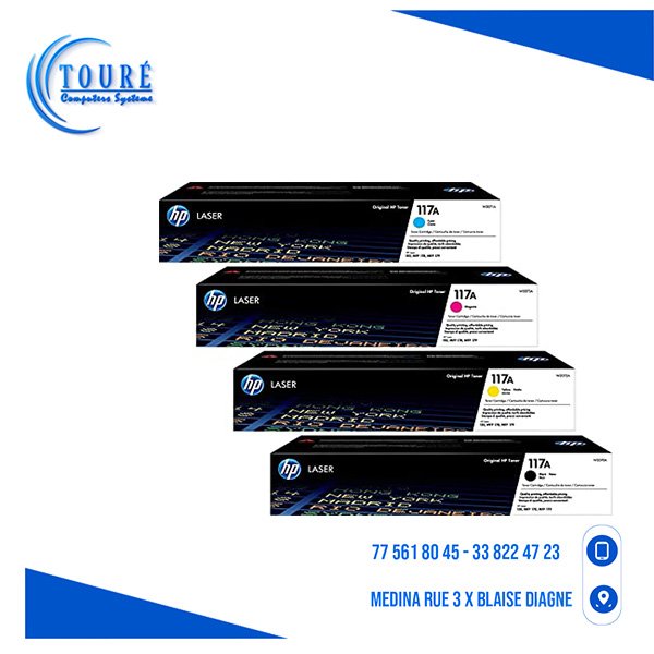 0604202669d421f6eebd1.jpeg cartouche HP Original 117A Toner - Noir, Cyan, Magenta, Jaune – Image 1