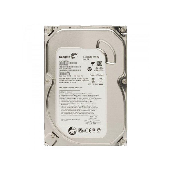 0604202669d4225cb3283.jpeg Disque Dur 500 Go - Seagate Barracuda - 3.5" – Image 1