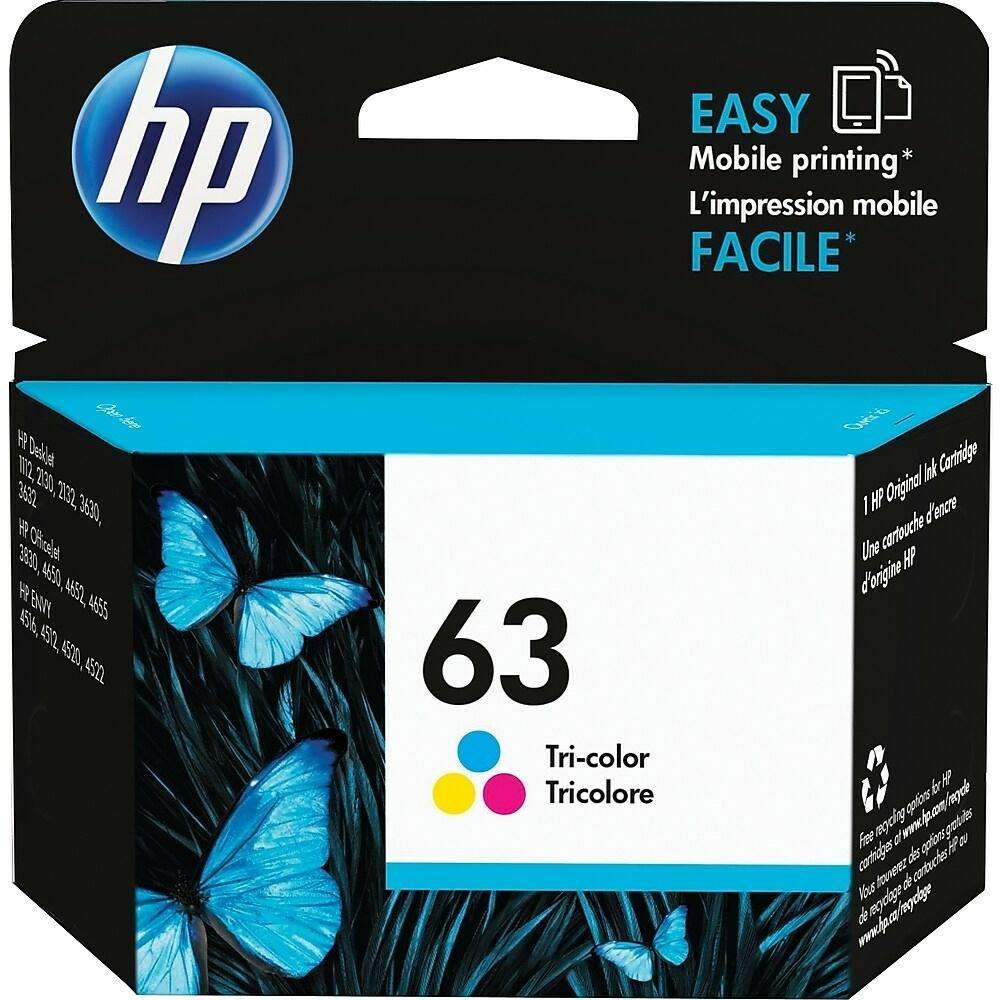 0604202669d422a7d0725.jpeg Cartouche d'encre couleur d'origine 63 HP Inkjet – Image 1