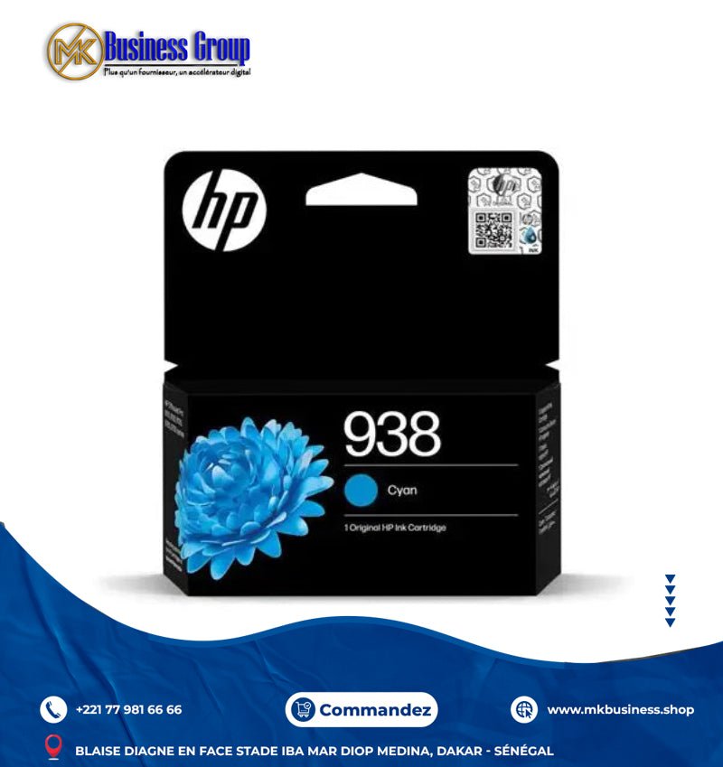 IMG-1794 HP 938 – Cartouche d’Encre Authentique Cyan – Image 1