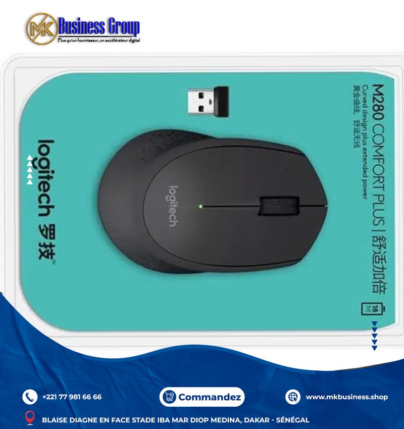 IMG-9163 Souris sans fil Logitech M280 Comfort Plus – Image 1
