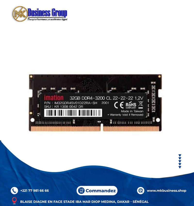 IMG-9183 Mémoire DDR4 25600 (3200) CL22 SO-DIMM – Image 1
