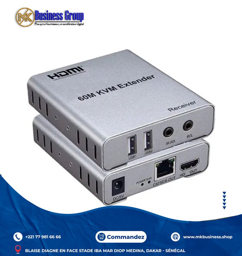 IMG-9190 Prolongateur KVM HDMI 60 m avec Audio – Image 1